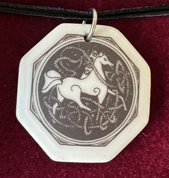 Necklace Pendant Horse (Octagon)